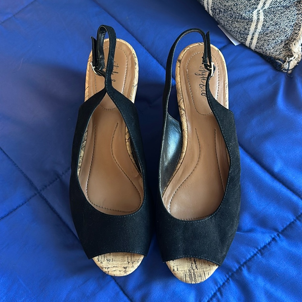 Style & Co. Size 9 Women’s Open Toe Wedge